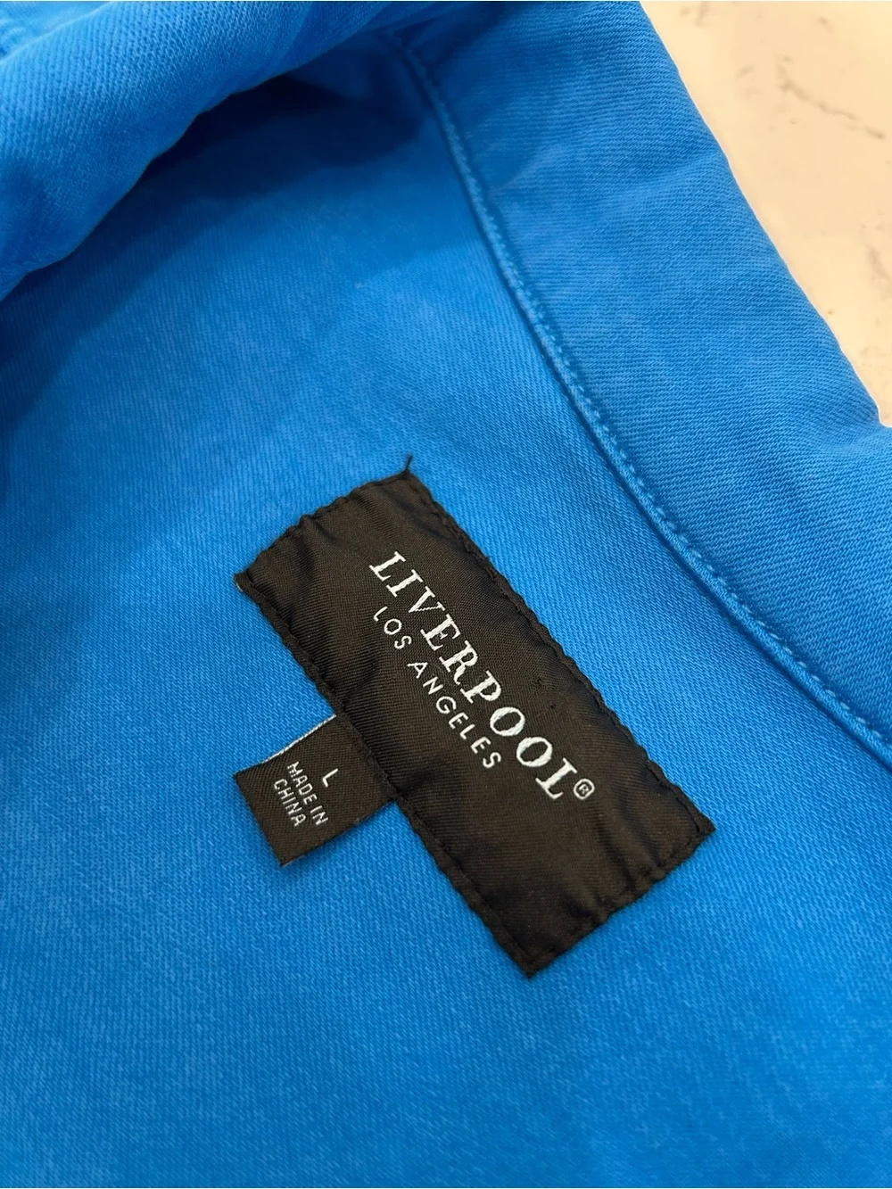 Liverpool Electric Blue Denim Jacket